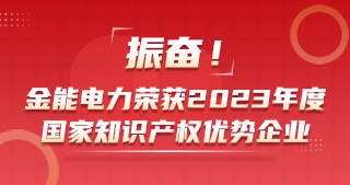 振奮！金能電力榮獲2023年度國家知識產(chǎn)權(quán)優(yōu)勢企業(yè)